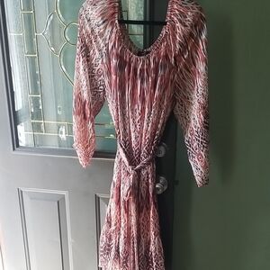 MSK Multicolor Patterned Dress